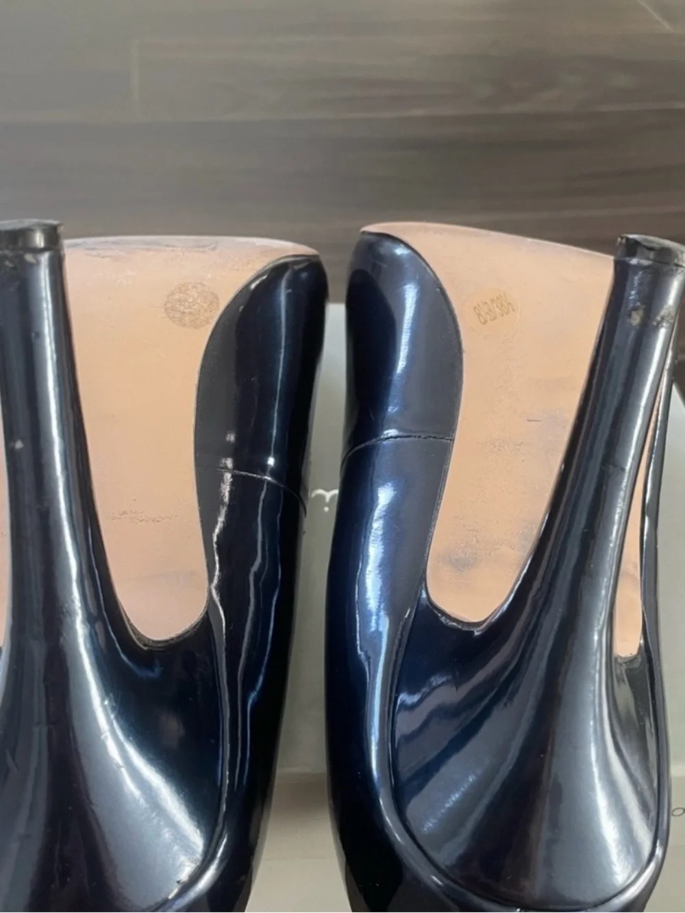 Jessica Simpson Navy Patent Pointed-Toe Stiletto Pumps